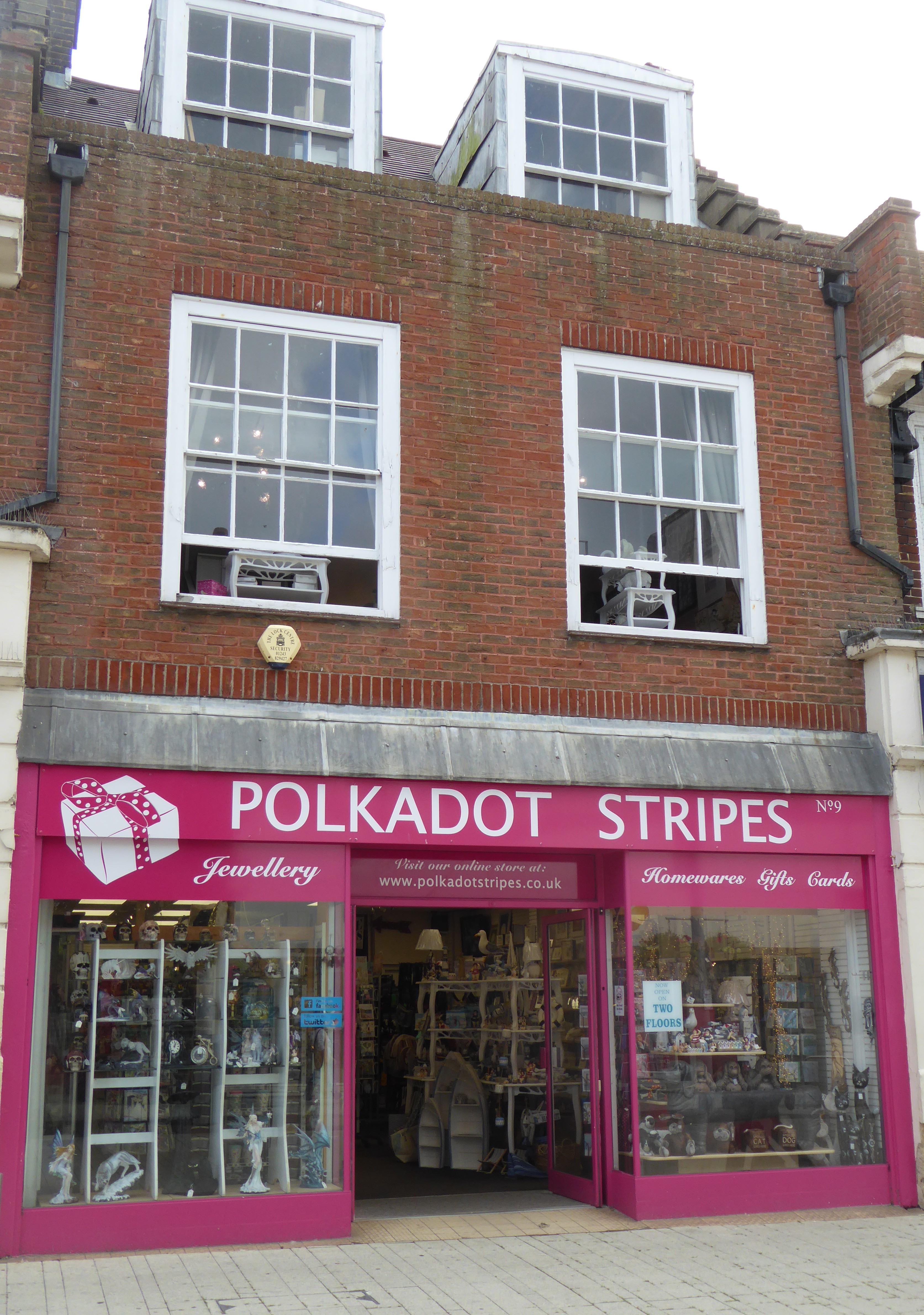 Polkadot Stripes Shop Front full height Aug 2019